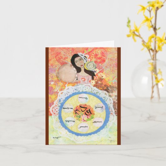 Het wenskaart van de Pascha Kaart (Gele Bloem)