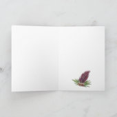 Het wenskaart van de peregrine valk kaart (Binnen)