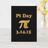 Het Wenskaart van de pi- Dag 2015 Kaart (Gele Bloem)