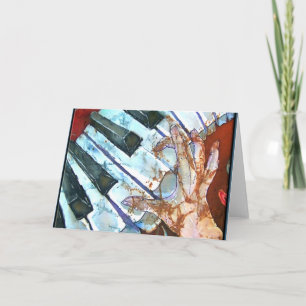 HET WENSKAART VAN DE PIANO KAART