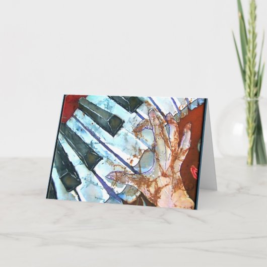 HET WENSKAART VAN DE PIANO KAART (Voorkant)