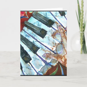 HET WENSKAART VAN DE PIANO KAART