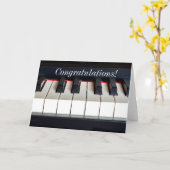 Het Wenskaart van de Piano van de douane Kaart (Gele Bloem)