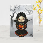 Het Wenskaart van de pompoen "van het Elf" Kaart (Gele Bloem)