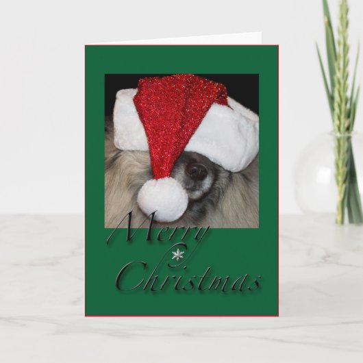 Het wenskaart van de Poten van de kerstman Feestdagen Kaart (Voorkant)