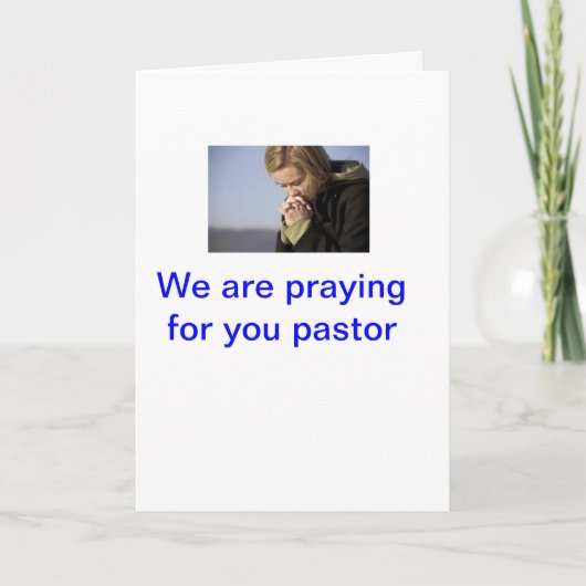 het wenskaart van de predikantappreciatie kaart (Voorkant)