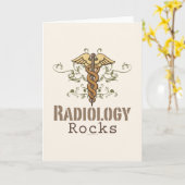 Het Wenskaart van de Radiologie van de Rotsen van Kaart (Gele Bloem)