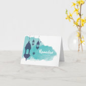 Het Wenskaart van de Ramadan Kaart (Gele Bloem)