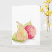 Het Wenskaart van de Regeling van het fruit Kaart (Gele Bloem)