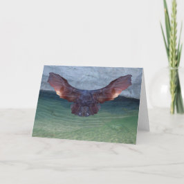 Het Wenskaart van de Roofvogel van het ijs Kaart