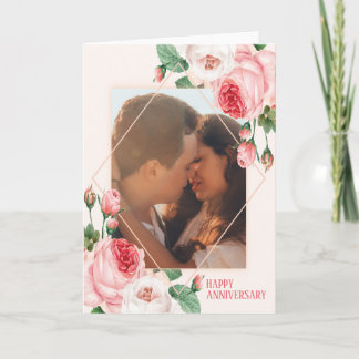 Het Wenskaart van de Rozen van het Jubileum van de Kaart