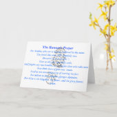 Het Wenskaart van de Runner's Prayer Kaart (Gele Bloem)