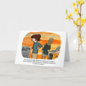 Het wenskaart van de Schreeuw voor schrijvers Kaart (Gele Bloem)