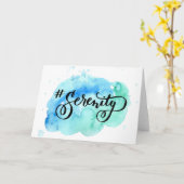 Het wenskaart van de Sereniteit van de waterverf Kaart (Gele Bloem)