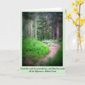 Het Wenskaart van de Sleep van de berg Kaart (Gele Bloem)