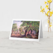 Het Wenskaart van de Smid van het dorp Kaart (Gele Bloem)