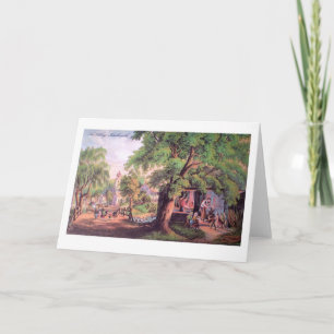 Het Wenskaart van de Smid van het dorp Kaart