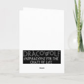 Het Wenskaart van de Sneeuwvlok van Yule Feestdagen Kaart (Achterkant)