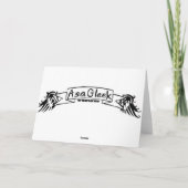 HET WENSKAART VAN DE SPIN VAN HET MONSTER KAART (Achterkant)