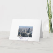 Het Wenskaart van de Stad van New York Kaart (Achterkant)