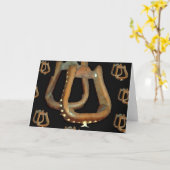 HET WENSKAART VAN DE STIJGBEUGELS VAN HET ZADEL KAART (Gele Bloem)