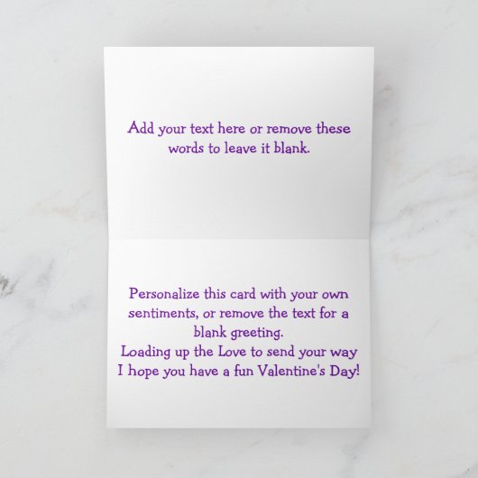 Het Wenskaart van de Straat van Valentijn 5x7 Feestdagen Kaart (Binnen)