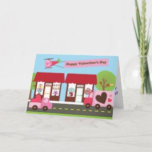 Het Wenskaart van de Straat van Valentijn 5x7 Feestdagen Kaart