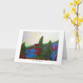 Het WENSKAART van de stroom Kaart (Gele Bloem)