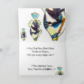 Het Wenskaart van de Tekening van de Vissen van de Kaart (Binnen)