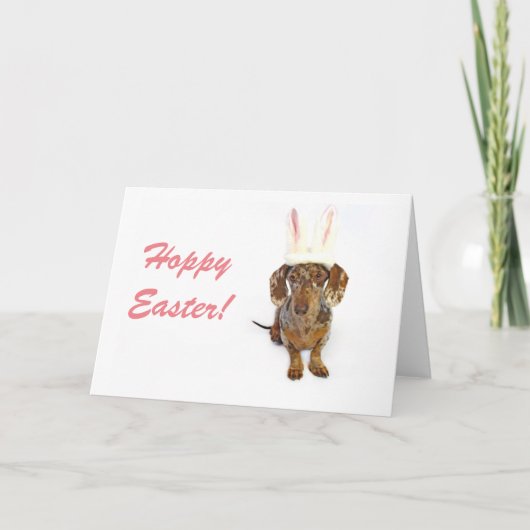 Het Wenskaart van de Tekkel van Pasen Feestdagen Kaart (Voorkant)