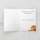 Het Wenskaart van de Thanksgiving Feestdagen Kaart (Binnen)