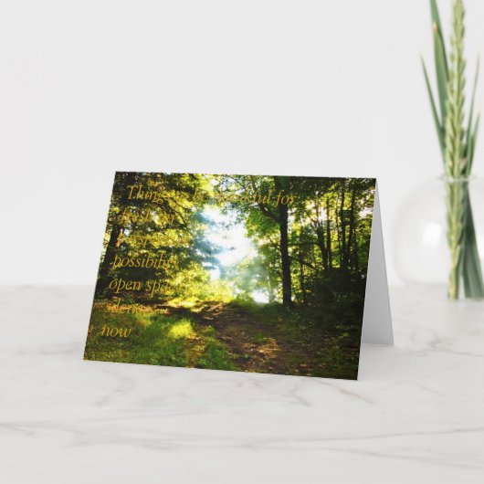 Het Wenskaart van de Thanksgiving Feestdagen Kaart (Voorkant)