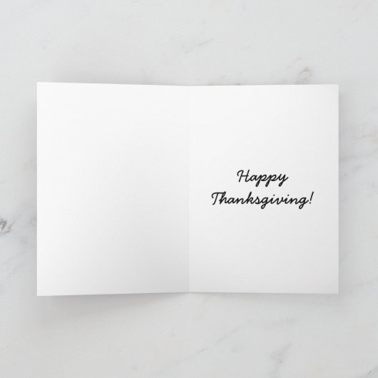 Het Wenskaart van de Thanksgiving van pompoenen en Feestdagen Kaart (Binnen)