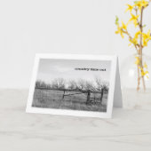 Het Wenskaart van de Tijd van het land uit Kaart (Gele Bloem)