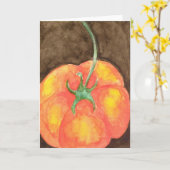 Het Wenskaart van de tomaat Kaart (Gele Bloem)