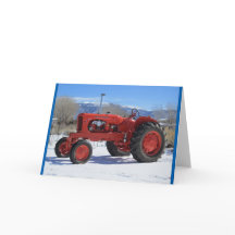Het Wenskaart van de Tractor van Chalmers WD45