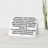 Het Wenskaart van de Tuin van de draak Kaart (Achterkant)