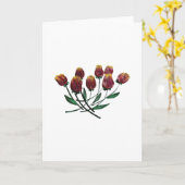 Het Wenskaart van de Tulpen van Quilled - Kaart (Gele Bloem)