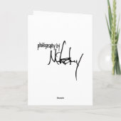 Het Wenskaart van de vakantie Feestdagen Kaart (Achterkant)