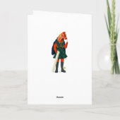 Het Wenskaart van de Vakantie van de Geit van Yule Feestdagen Kaart (Achterkant)