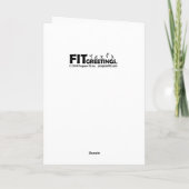 Het Wenskaart van de Vakantie van de geschiktheid Feestdagen Kaart (Achterkant)