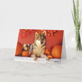 Het Wenskaart van de Vakantie van de Herfst van de Feestdagen Kaart