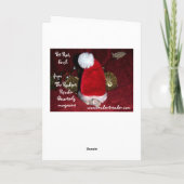 Het Wenskaart van de Vakantie van de Rat van het Feestdagen Kaart (Achterkant)