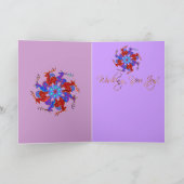 Het Wenskaart van de Vakantie van de Sneeuwvlok Feestdagen Kaart (Binnen)