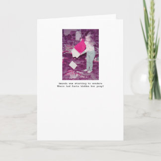 Het Wenskaart van de Vakantie van het pony Feestdagen Kaart