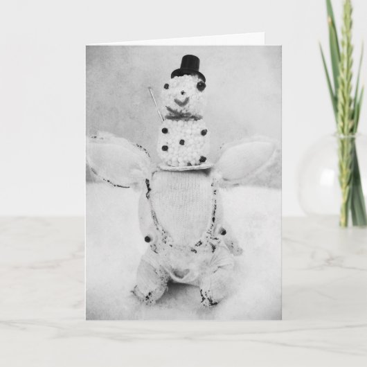 Het Wenskaart van de Vakantie van Kerstmis met een Feestdagen Kaart (Voorkant)