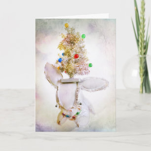 Het Wenskaart van de Vakantie van Kerstmis met Feestdagen Kaart