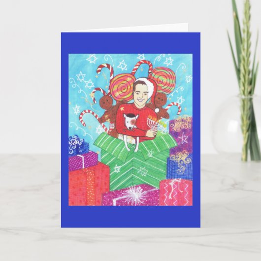 Het Wenskaart van de Vakantie van Kerstmis van de Feestdagen Kaart (Voorkant)