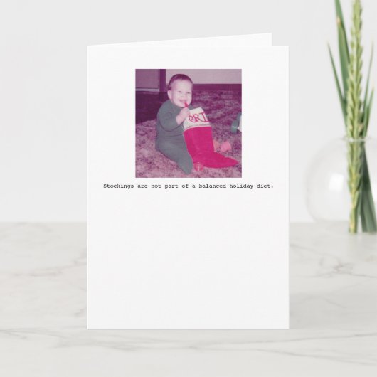 Het Wenskaart van de Vakantie van kousen Feestdagen Kaart (Voorkant)