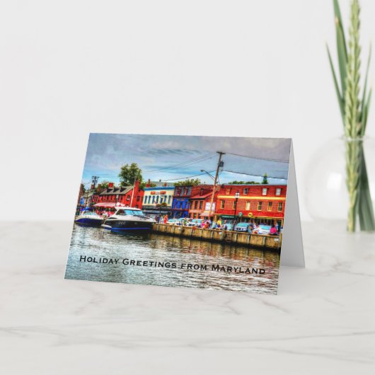Het Wenskaart van de vakantie van Maryland Feestdagen Kaart (Voorkant)